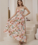 Iris Maxi Jungle Print Maxi Dress