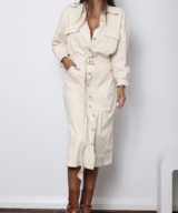 White Sandstorm Mya Denim Dress