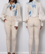 White Sandstorm Arielle L/S Shirt