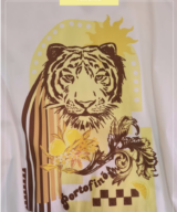 White Sandstorm Sunset Tiger Tee