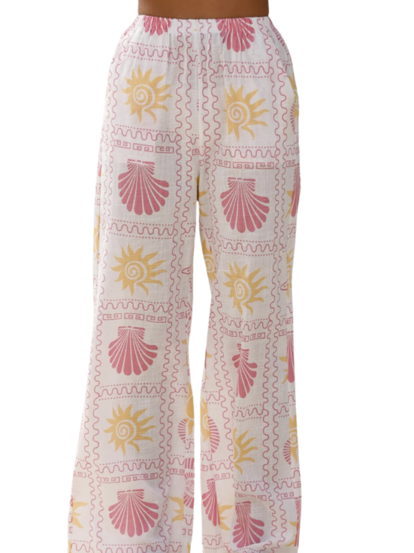By Frankie Swirl White Pant