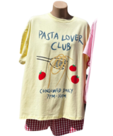 By Frankie Pasta Lover Yellow Tee