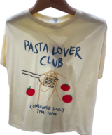 By Frankie Pasta Lover Yellow Tee