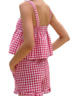 By Frankie Gingham Checker Short