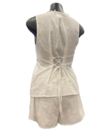 By Frankie Emelia Wht Asym Vest