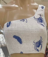 By Frankie Valery Os Shirred Top