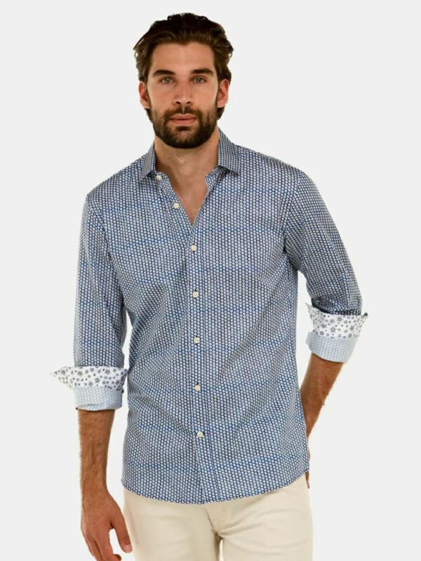 Brooksfield Printed Dress Shirt