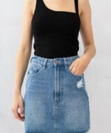 Country Denim Cd Raw Hem Mini
