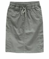 Country Denim Cd Drawstring Knee Skirt
