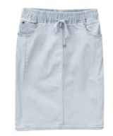 Country Denim Cd Drawstring Knee Skirt