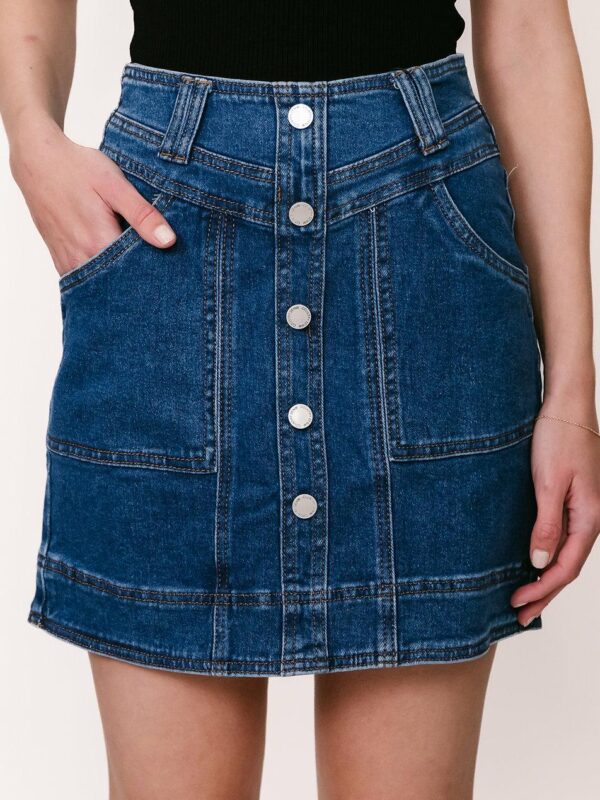 Country Denim Dallas Button Detail Mini