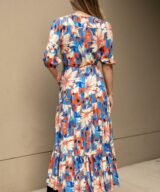 Fria Silver Wishes Autumn 3/4 Slv Maxi Dress