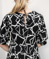 Fria Silver Wishes Ana Print Mini Dress