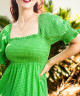 Fria Silver Wishes Rylie Puff Slv Mini Dress