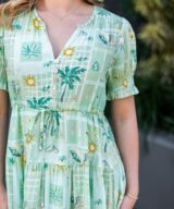 Fria Silver Wishes Briana Tie Waist Mini
