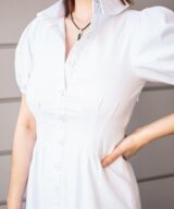 Fria Silver Wishes Virginia Puff Slv Midi