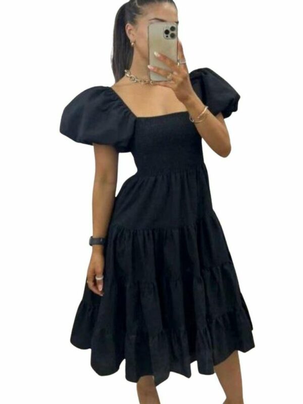 Pink Diamond Melina Tier Midi Dress