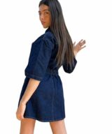 Aiyana Amoura Ss Denim Dress