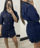 Aiyana Amoura Ss Denim Dress