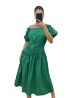 Pink Diamond Charli Puff Slv Cutout