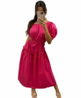 Pink Diamond Charli Puff Slv Cutout