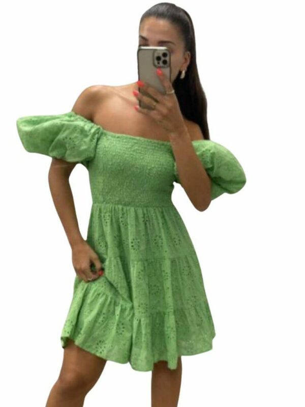 Gigi & Ella Sarah Puff Slv Mini Dress