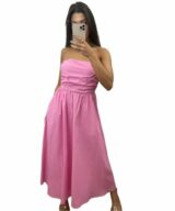 Pink Diamond Nicole Strapless Maxi