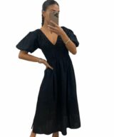 Pink Diamond Kathryn Puff Slv Midi