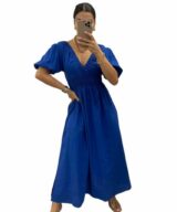 Pink Diamond Kathryn Puff Slv Midi