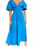 Pink Diamond Kathryn Puff Slv Midi