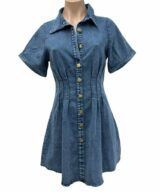 Pink Diamond Paloma Denim Mini Dress
