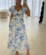 Pink Diamond Makenna Twist Front Dress