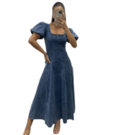Pink Diamond Margot Puff Slv Maxi