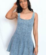 Gigi & Ella Leanna Pleated Mini Dress