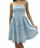 Pink Diamond Maliyah Sless Denim Mini
