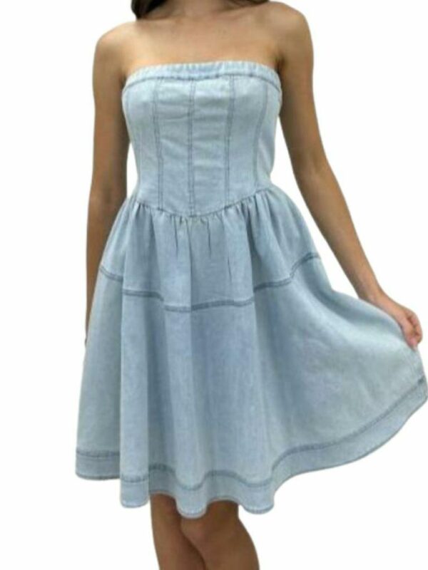 Pink Diamond Maliyah Sless Denim Mini
