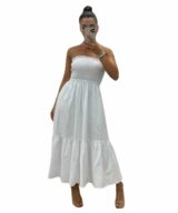 Pink Diamond Lucy Strapless Maxi Dress