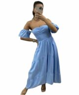 Pink Diamond Everlee Strapless Maxi