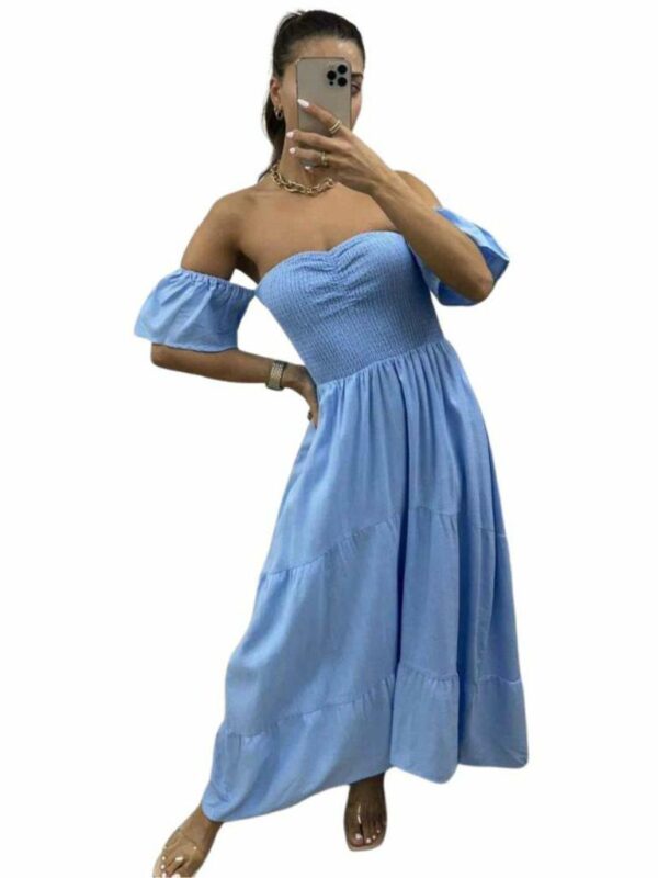 Pink Diamond Everlee Strapless Maxi