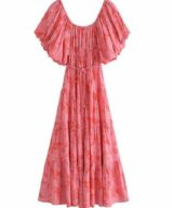 Pink Diamond Valentina Floral Midi Dre