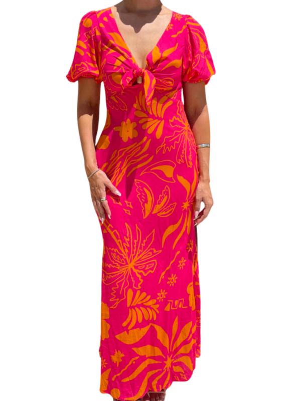 Pearl and Sea Hayley Tie Front Maxi Drs