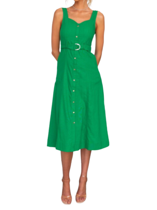 Delilah Jazmin Belted Midi Dress