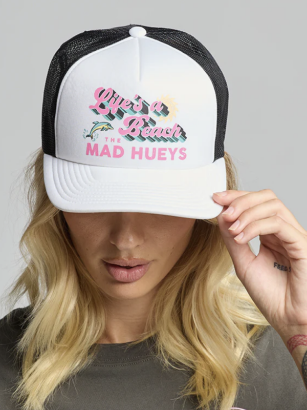 Mad Hueys Lifes a Beach Lds Trucker