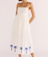 Minkpink Isadora Emb Midi Dress
