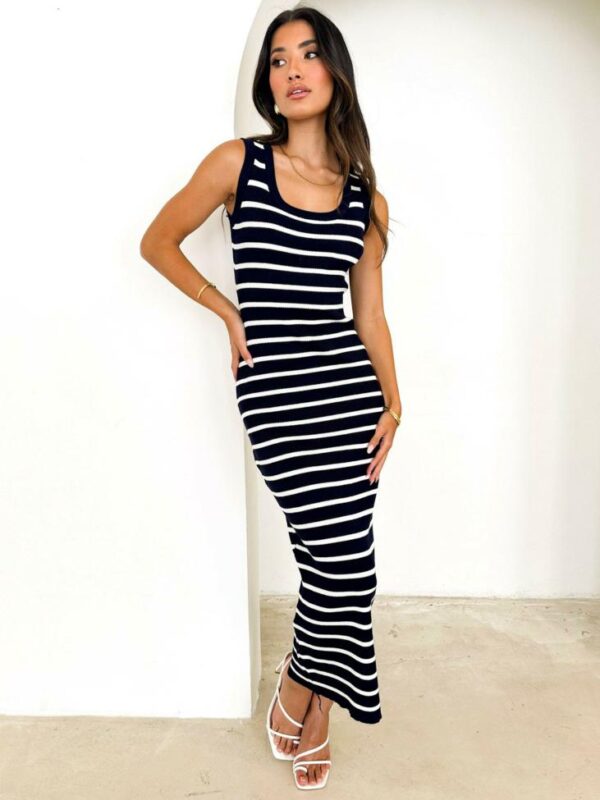 Pink Diamond Evie Stripe Knit Dress
