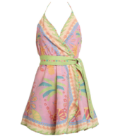 Mia Milani Rio Faux Wrap Mini Dress
