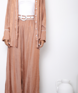 White Sandstorm Kendall Pant With Belt