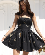 Mia Milani Khalani Mini Dress W/Belt