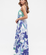 Label of Love Nyssa Wave Trim Maxi Dres