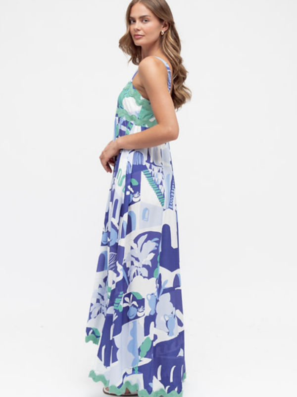 Label of Love Nyssa Wave Trim Maxi Dres